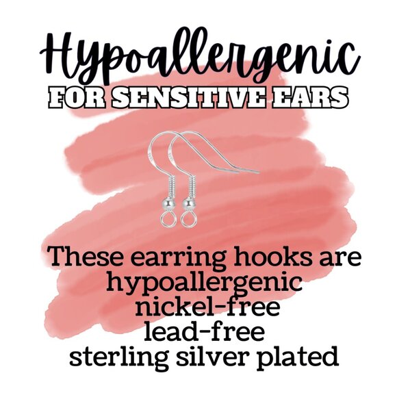 New Handmade Silver-Tone “Cosmo & Wanda” (The Fairly Oddparents) Wand Earrings - Picture 3 of 5